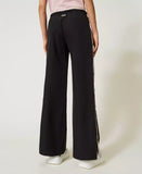 Pantaloni ampi con bottoni laterali | TWINSET - PMC Portici