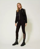 Leggings con inserti in pizzo | TWINSET - PMC