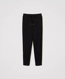 Pantaloni a sigaretta con ricamo