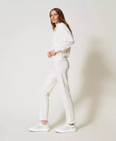 Pantaloni a sigaretta con ricamo | TWINSET - PMC Portici
