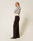 Pantaloni ampi in tessuto scuba | TWINSET - PMC Portici