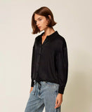 Camicia in raso con coulisse | TWINSET - PMC Portici