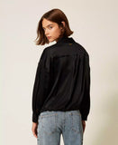 Camicia in raso con coulisse | TWINSET - PMC Portici