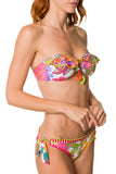 Bikini a fascia fantasia