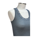 Canotta in lana e seta ajouré con pizzo Leavers | Oscalito-PMC Portici