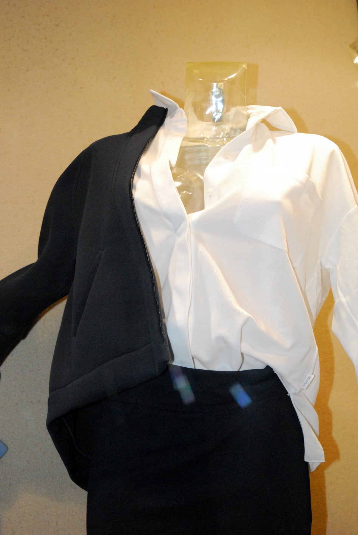 Camicia in Tessuto con Lunghezze Asimmetriche