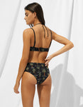 Bikini a fascia con palme ricamate | Watercult - PMC Portici