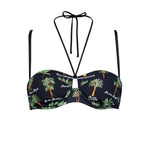 Bikini a fascia con palme ricamate | Watercult - PMC Portici