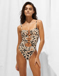 Costume intero foglie lycra lurex | Watercult - PMC Portici