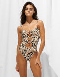 Costume intero foglie lycra lurex | Watercult - PMC Portici