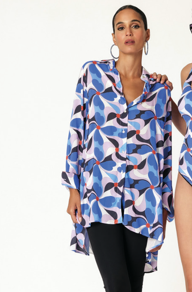 Camicia lunga fantasia | Isa Belle - PMC Portici

