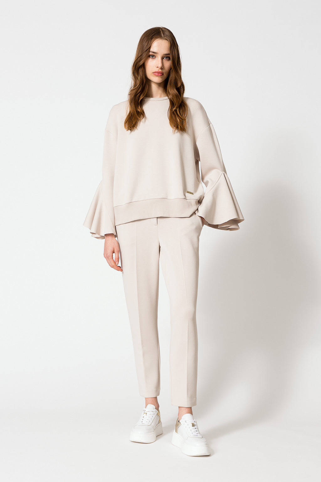 Pantaloni in felpa con maniche a campana | TWINSET - PMC Portici