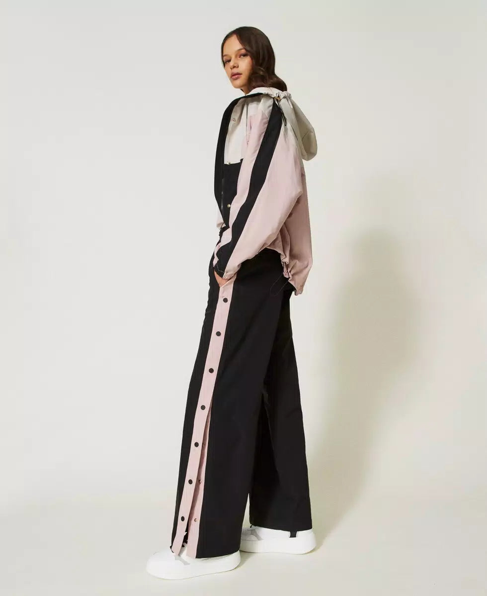 Pantaloni ampi con bottoni laterali | TWINSET - PMC Portici