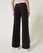Pantaloni ampi con bottoni laterali | TWINSET - PMC Portici