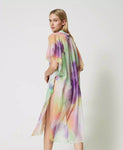 Poncho in stampa tie-dye | TWINSET - PMC Portici