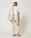 Pantaloni cargo a stampa camouflage | TWINSET - PMC Portici