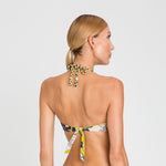 Bikini a fascia fantasia foglie | TWINSET - PMC Portici