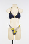 Bikini a triangolo fantasia con macramè | TWINSET - PMC Portici