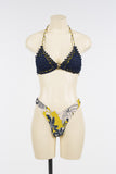 Bikini a triangolo fantasia con macramè | TWINSET - PMC Portici