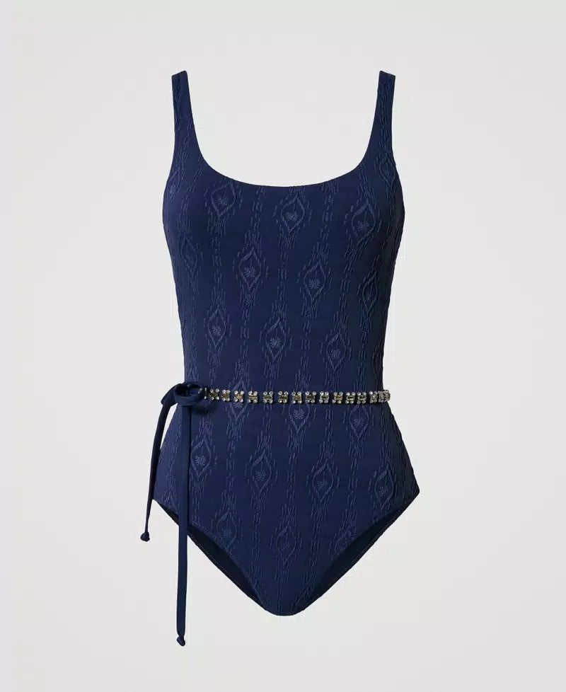 Costume intero con cinturino gioiello