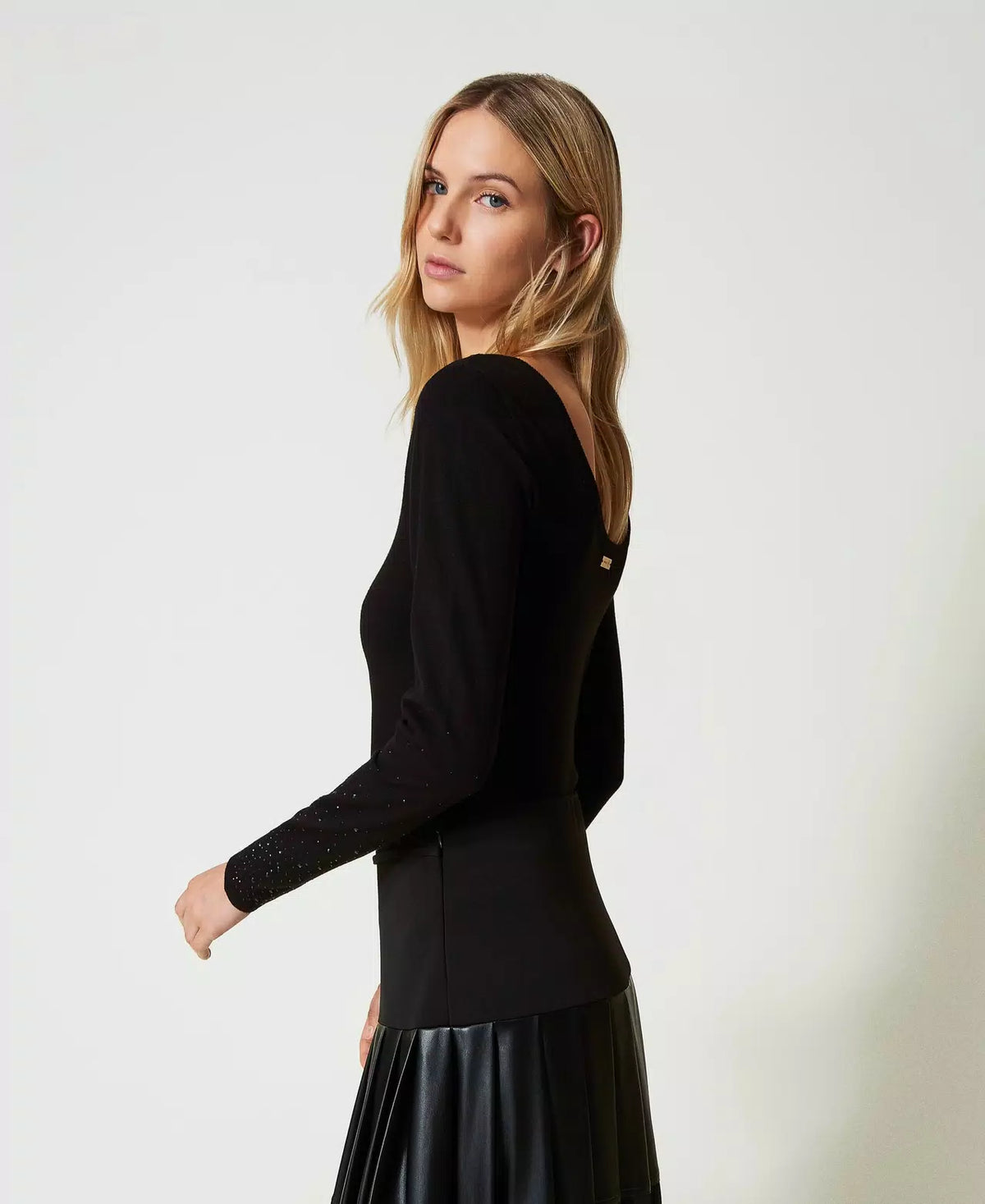 Maglia con strass in dégradé | TWINSET - PMC Portici