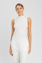 Top in maglia con strass in dégradé | TWINSET - PMC Portici