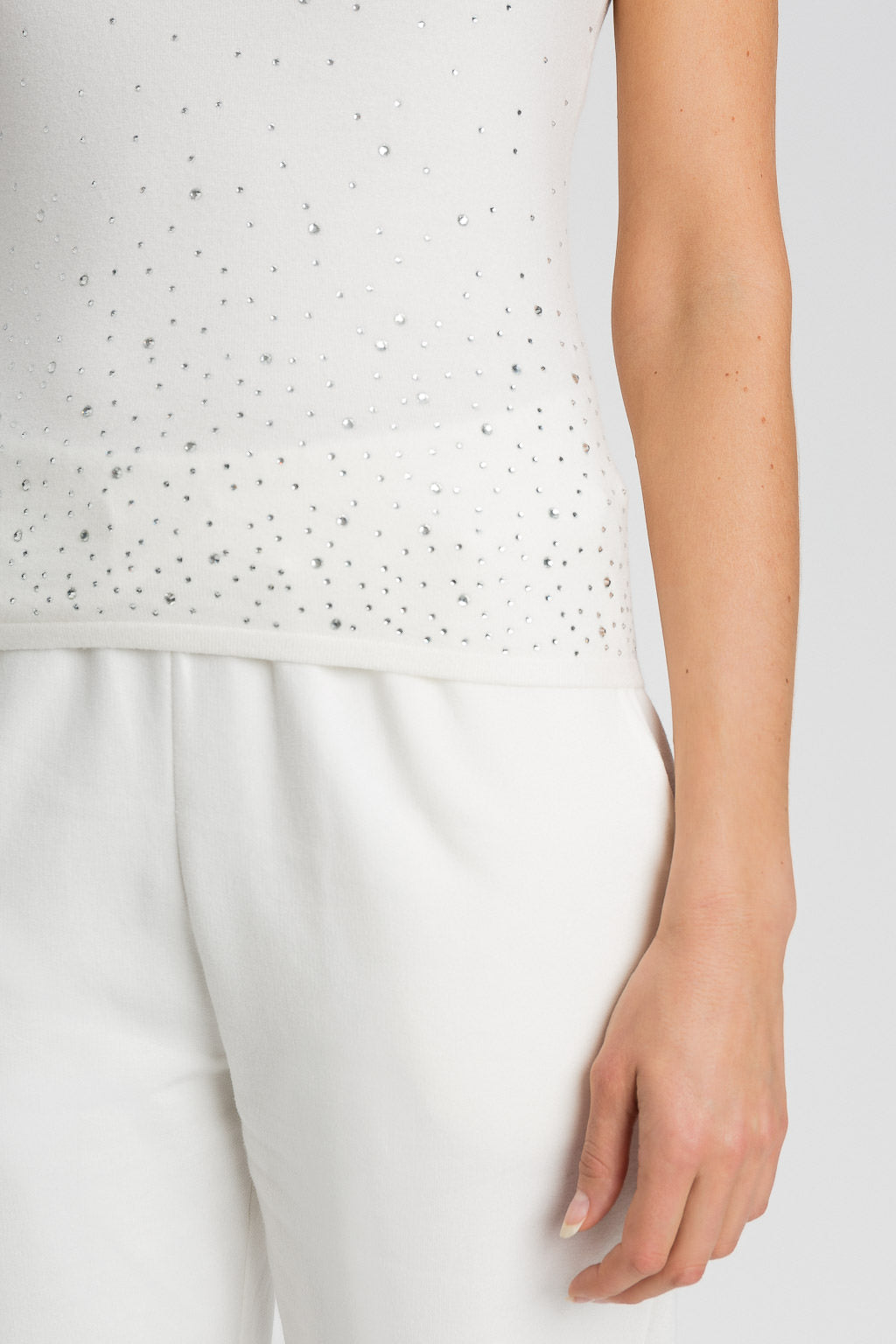 Top in maglia con strass in dégradé | TWINSET - PMC Portici