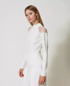 Lupetto con inserti di tulle | TWINSET - PMC Portici

