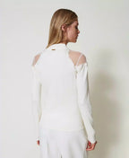 Lupetto con inserti di tulle | TWINSET - PMC Portici

