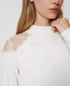 Lupetto con inserti di tulle | TWINSET - PMC Portici

