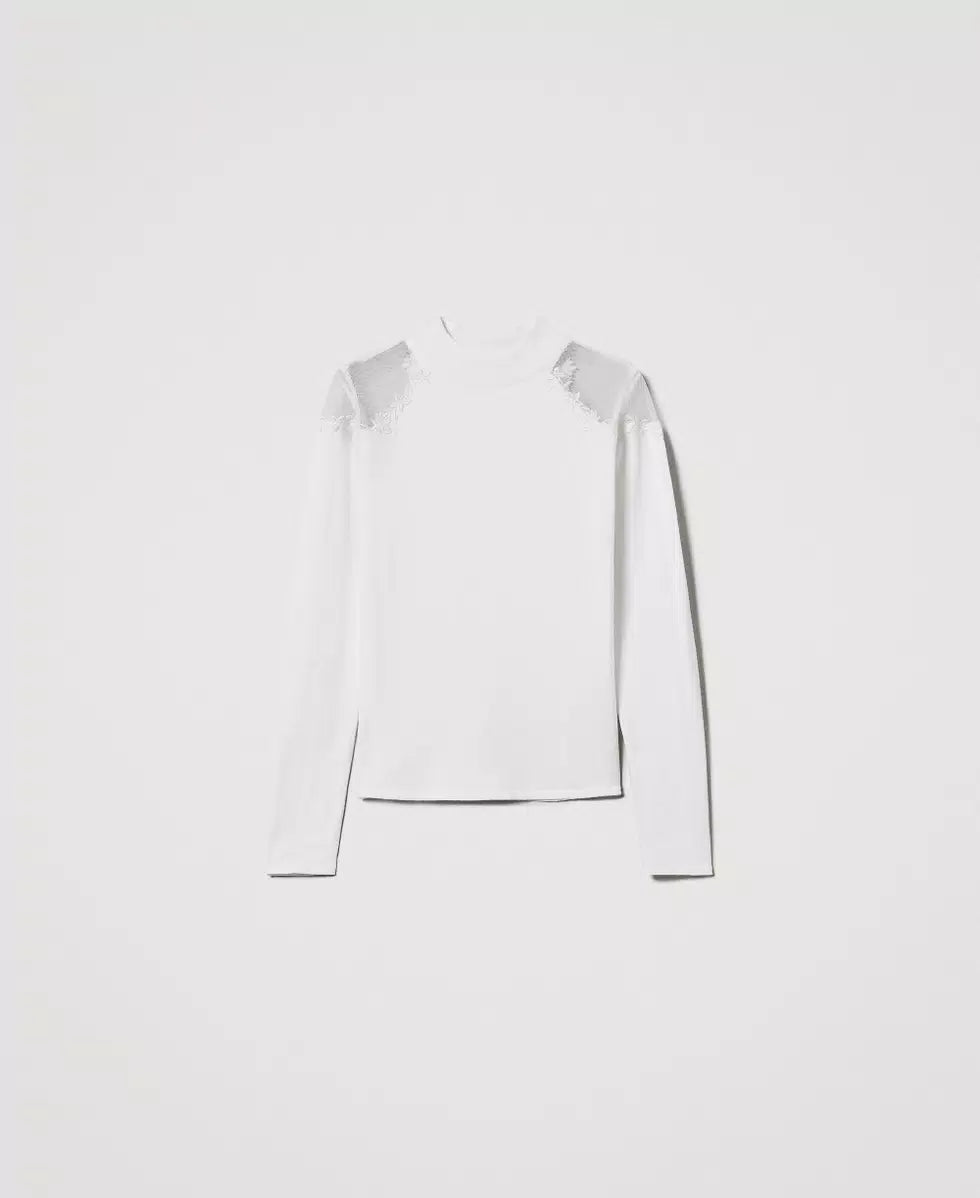 Lupetto con inserti di tulle | TWINSET - PMC Portici

