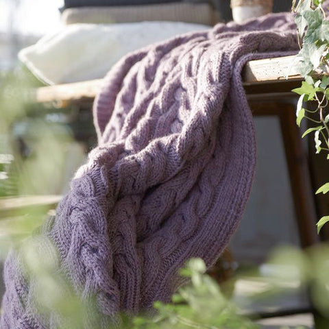 Plaid Tricot Treccia