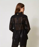 Camicia in georgette laminata | TWINSET - PMC Portici

