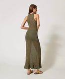 Abito lungo a rete in maglia lurex | TWINSET - PMC Portici

