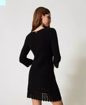 Abito corto in maglia con keyholes | TWINSET - PMC Portici

