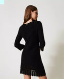 Abito corto in maglia con keyholes | TWINSET - PMC Portici

