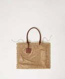 Borsa shopper effetto paglia a rete | TWINSET - PMC Portici

