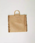 Borsa shopper effetto paglia con frange | TWINSET - PMC Portici