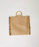Borsa shopper effetto paglia con frange | TWINSET - PMC Portici