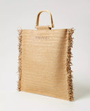 Borsa shopper effetto paglia con frange | TWINSET - PMC Portici