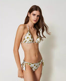 Bikini a triangolo stampa palme | TWINSET - PMC Portici