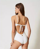 Costume intero con ricamo e strass | TWINSET - PMC Portici

