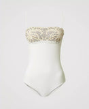 Costume intero con ricamo e strass | TWINSET - PMC Portici

