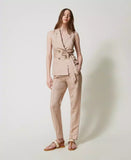 Gilet in misto lino con cintura | TWINSET - PMC Portici


