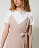 Abito longuette in misto lino | TWINSET - PMC Portici