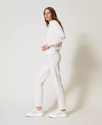 Pantaloni a sigaretta con ricamo | TWINSET - PMC Portici

