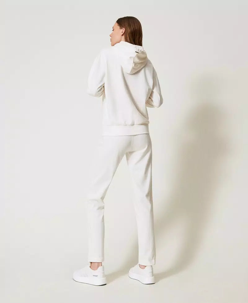 Pantaloni a sigaretta con ricamo | TWINSET - PMC Portici

