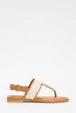 Sandali flat infradito con rafia | Twinset - PMC Portici

