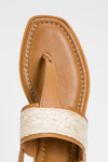Sandali flat infradito con rafia | Twinset - PMC Portici

