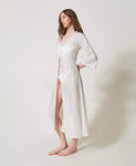 Caftano lungo fitted in crochet | TWINSET - PMC Portici

